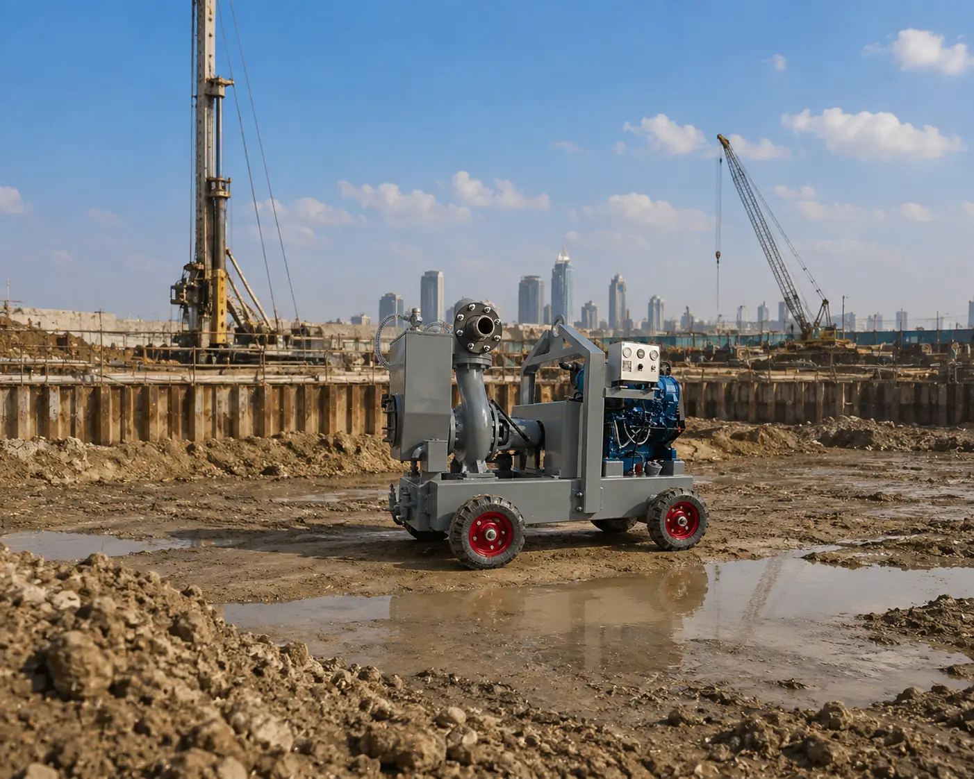 Dewatering Pumps for Piling and Drilling Construction Contractors in UAE, Oman & Bahrain 1 Dewatering Pumps for Piling and Drilling